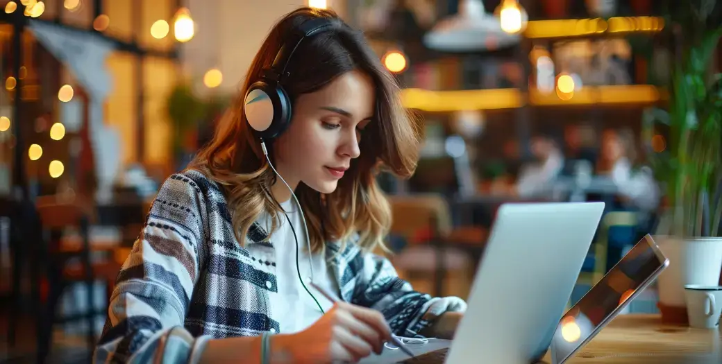 PTE Core Online Practice and Preparation student preparing for PTE Core exam online